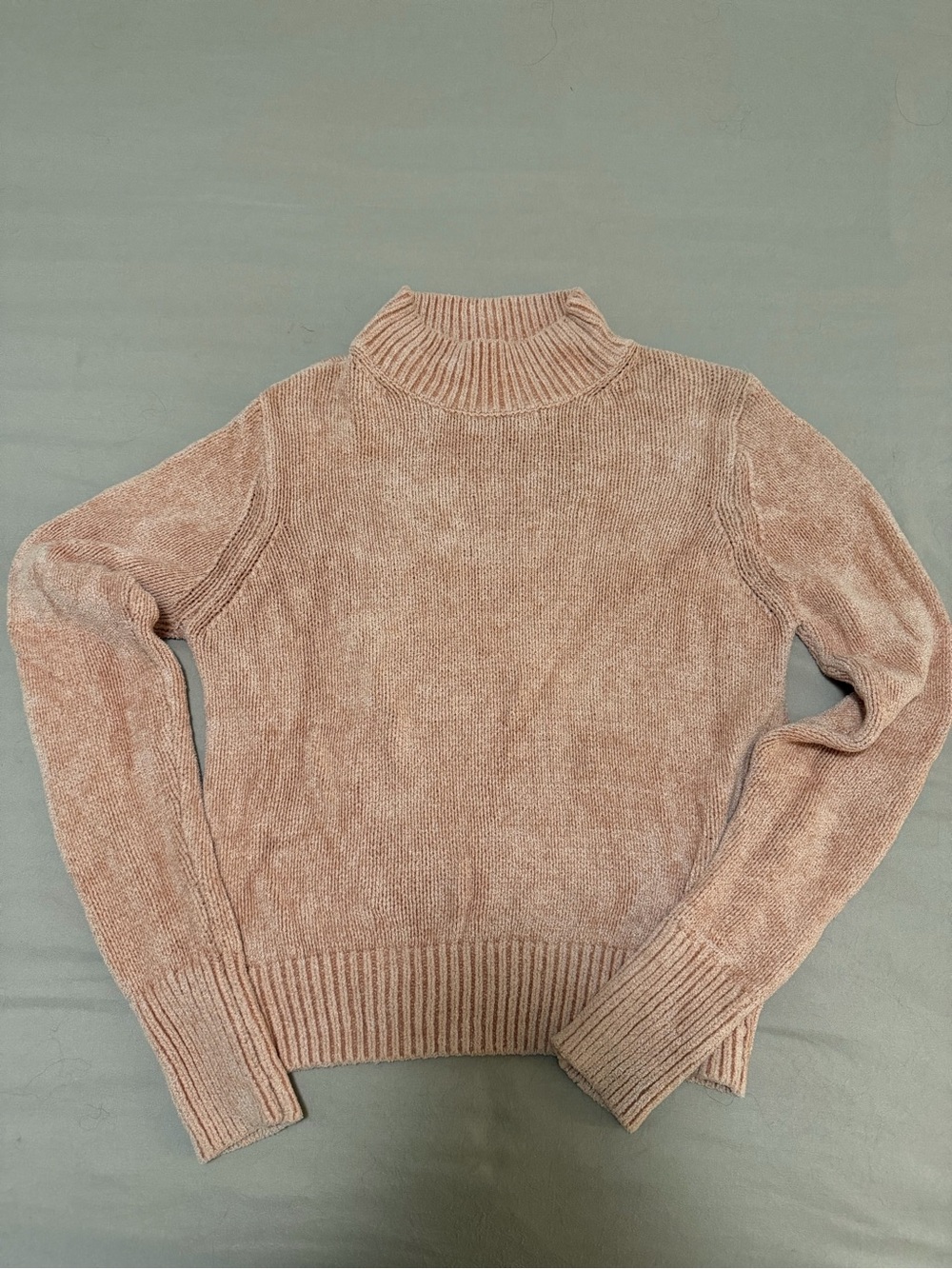 Wilfred Blush Ribbed Mock Turtleneck Sweater